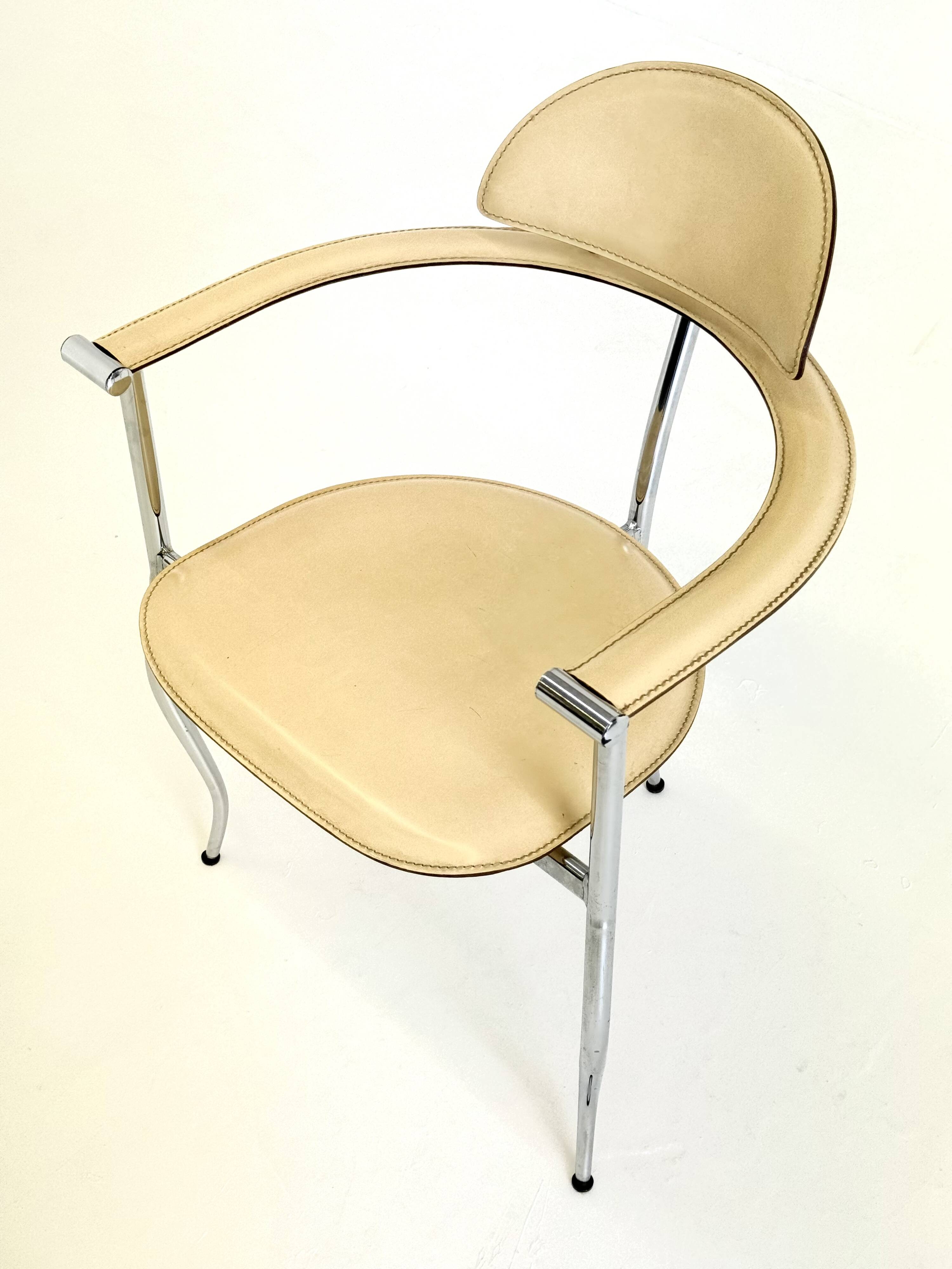 Set of yellow Marilyn Stiletto dining chairs Arrben Italy
