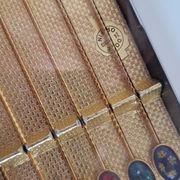 6 teaspoons Mazagran gilded to fine gold 24 carat finish enamels in Murano glass