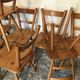 Set of eight vintage chairs by Adolf Schneck late 1940