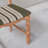Oak razor danish mid-century dining chairs