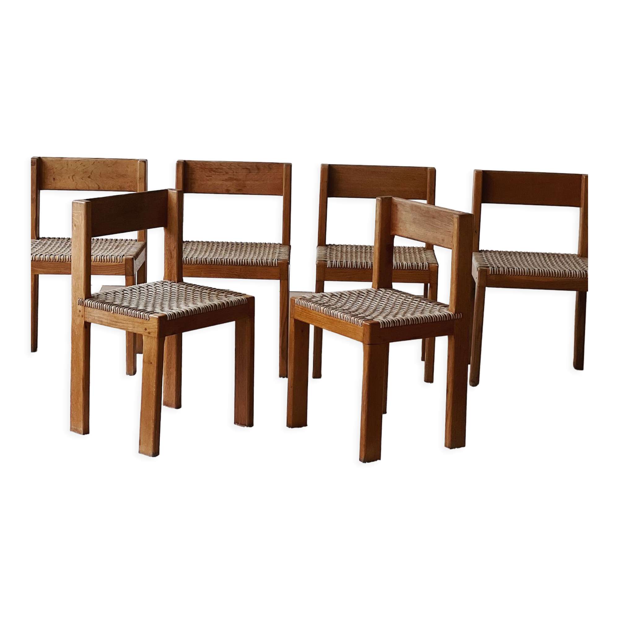 Set of 6 vintage chairs circa 60s