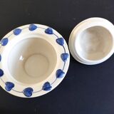 Set of three earthenware boxes