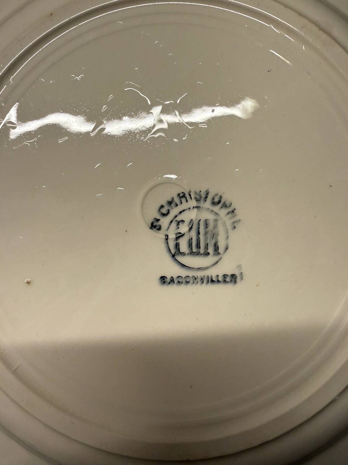 Badonviller plate model St Christophe