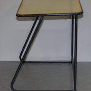 Table de bureau empilable militaire britannique en acier inoxydable