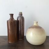 Pair of sandstone bottles