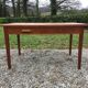 Vintage oak desk table with 2 drawers