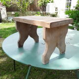 Antique bench stool in solid wood
