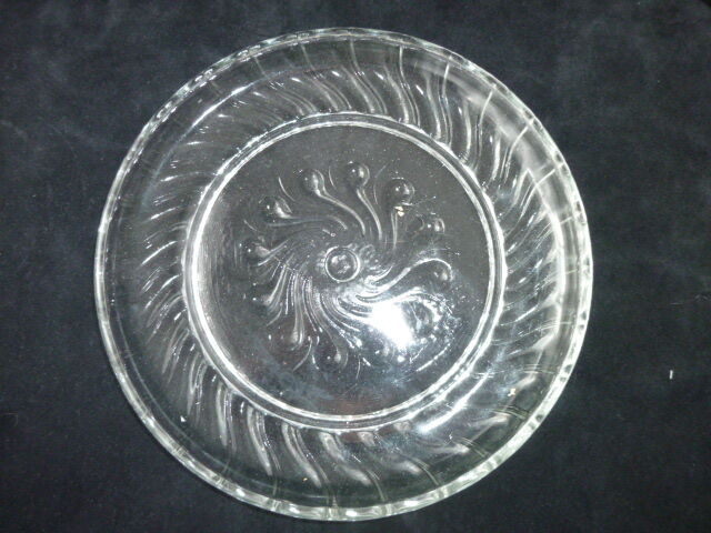 Cheese bell on its moulded pressed glass tray