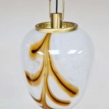 Vintage large design Italian Murano glass pendant lamp