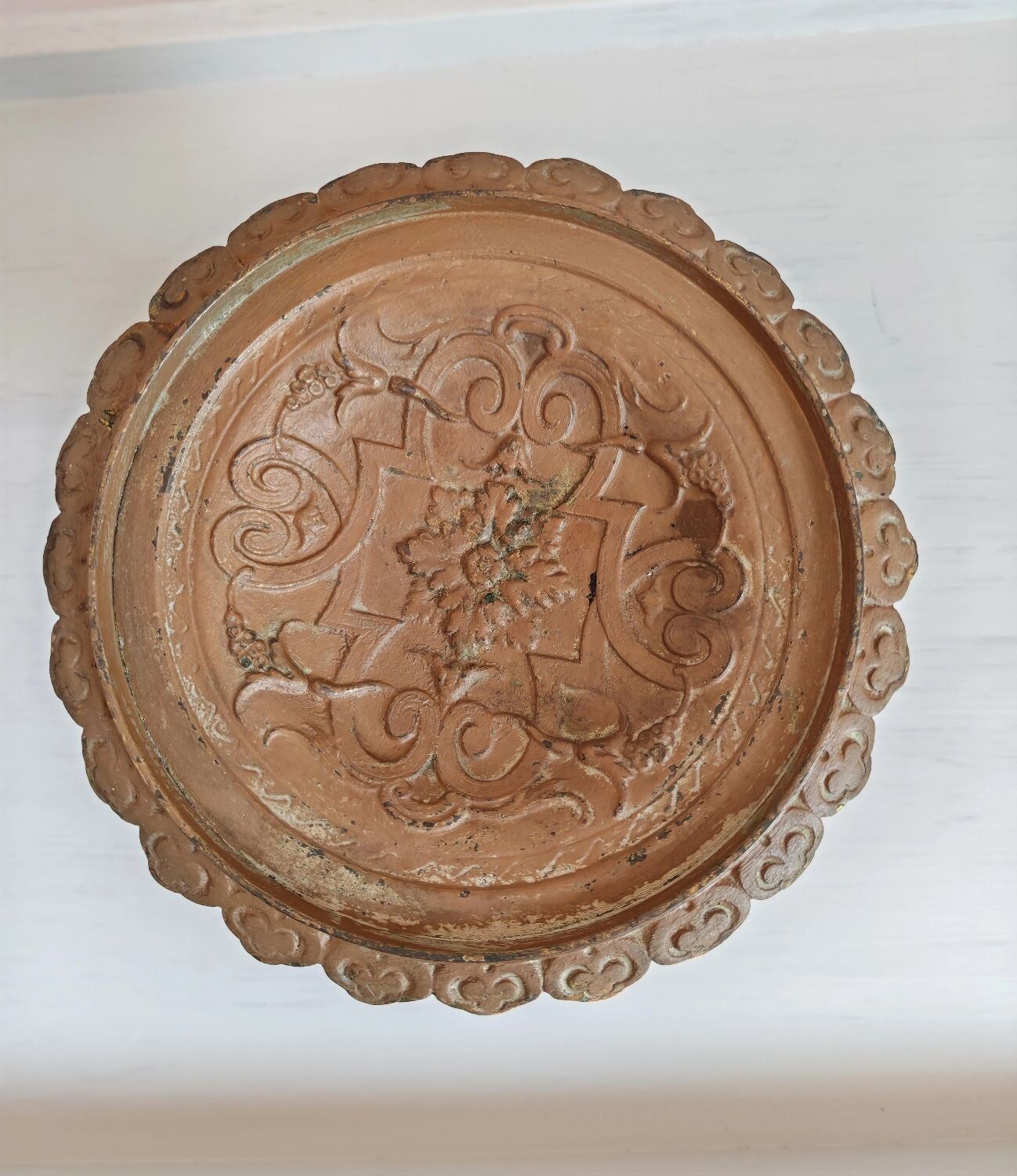 Coupe sur pied en bronze