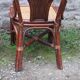 Lot de 2 chaises vintage en rotin avec assise cannage