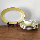 Set of flat plates and Lunéville dish