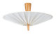 J.T. Kalmar Vienna „Dorn“ Midcentury Ceiling Lamp Flush Mount Uplight, 1950