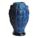Vase Art Déco "Ingrid" en verre opaque bleu lapis par Henry Schlevogt