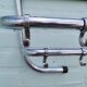 Vintage metal wall coat rack from the seventies