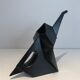 Black ceramic elephant jug