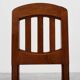 Ensemble de 4 chaises de salle à manger Art Déco en chêne et osier, Belgique, 1915
