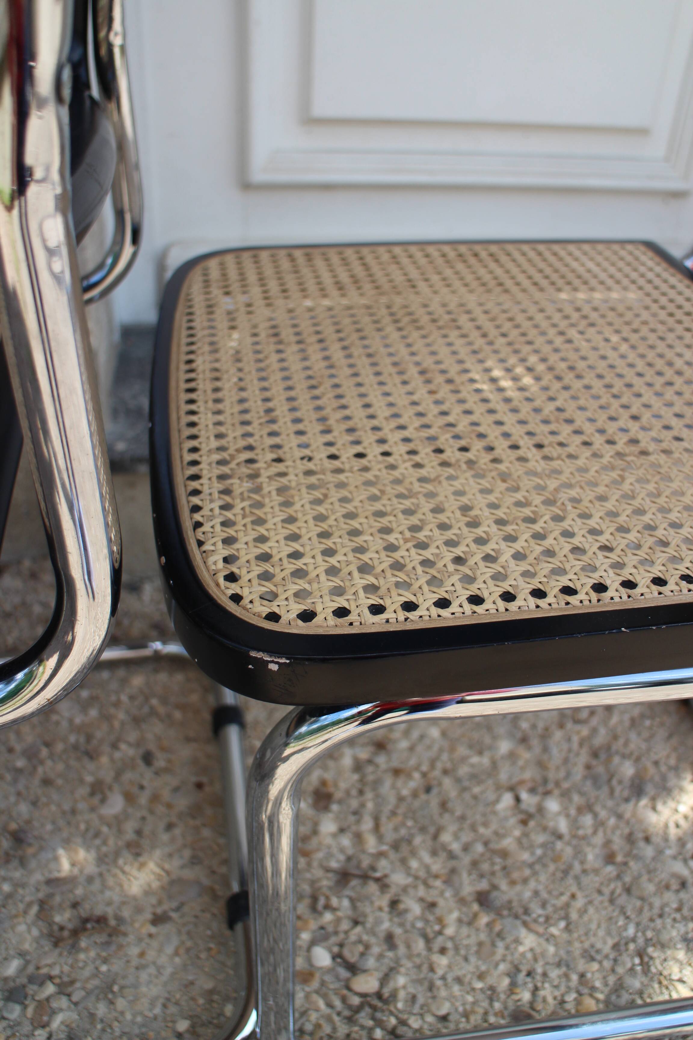paire de chaises cesca marcel breuer made in italy