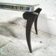 Table basse art déco plateau miroir biseauté