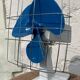 Vintage fan calor 1970 blue and white