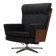 Office leather armchair, Danish design, 1970s, production: Denmark