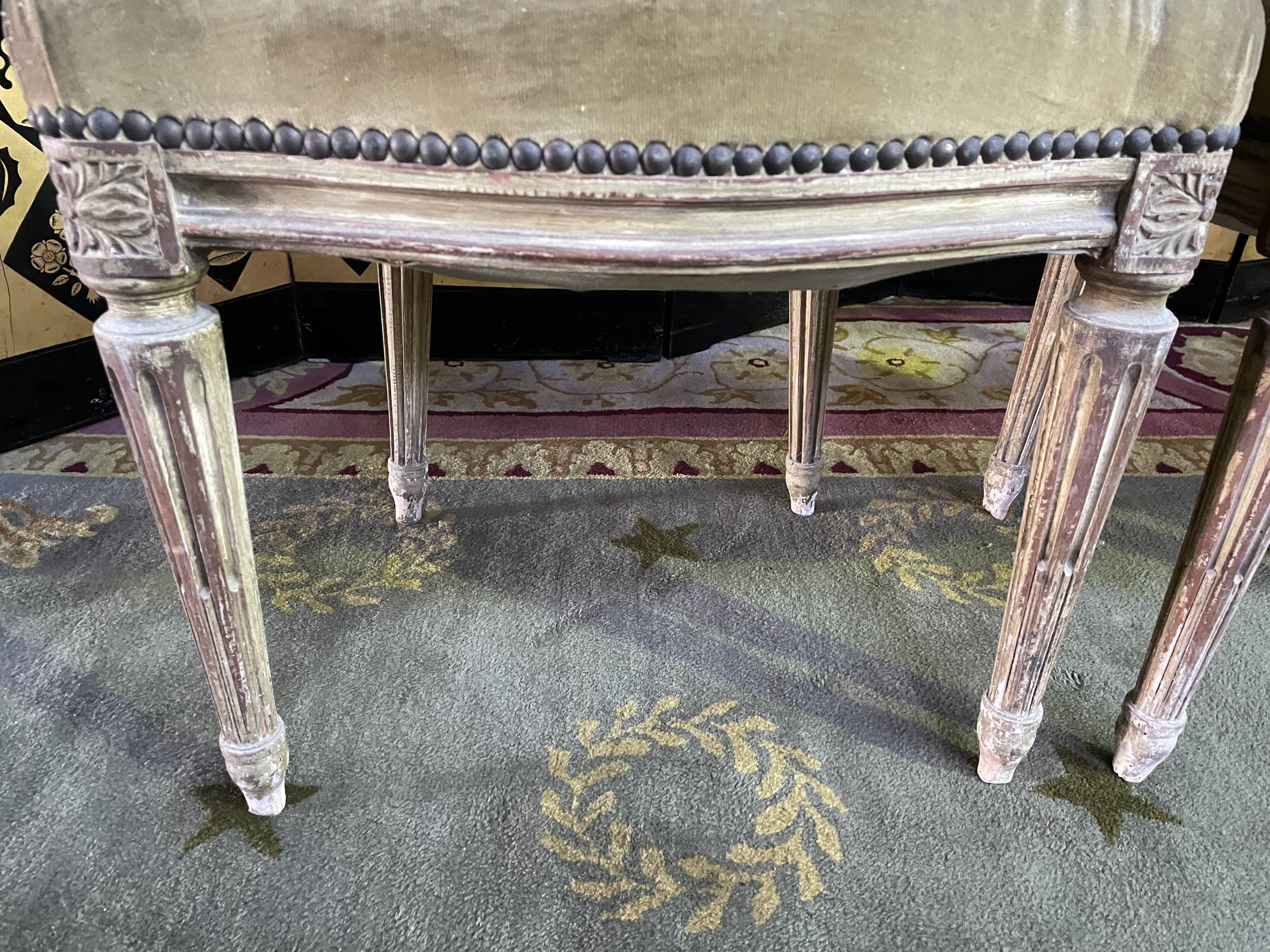 4 chaises médaillons louis xvi 19eme