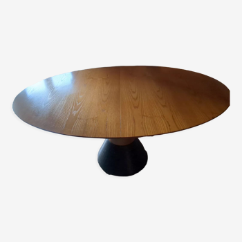 Extendable oval table by Arnold Merckx for Arco 90s