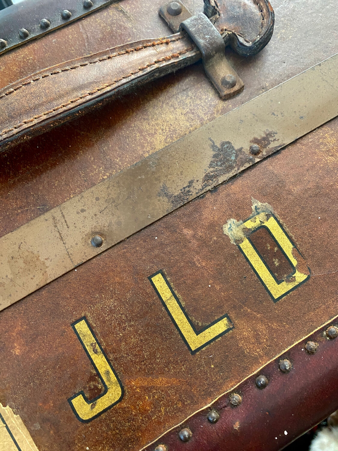 Old vintage cabin trunk