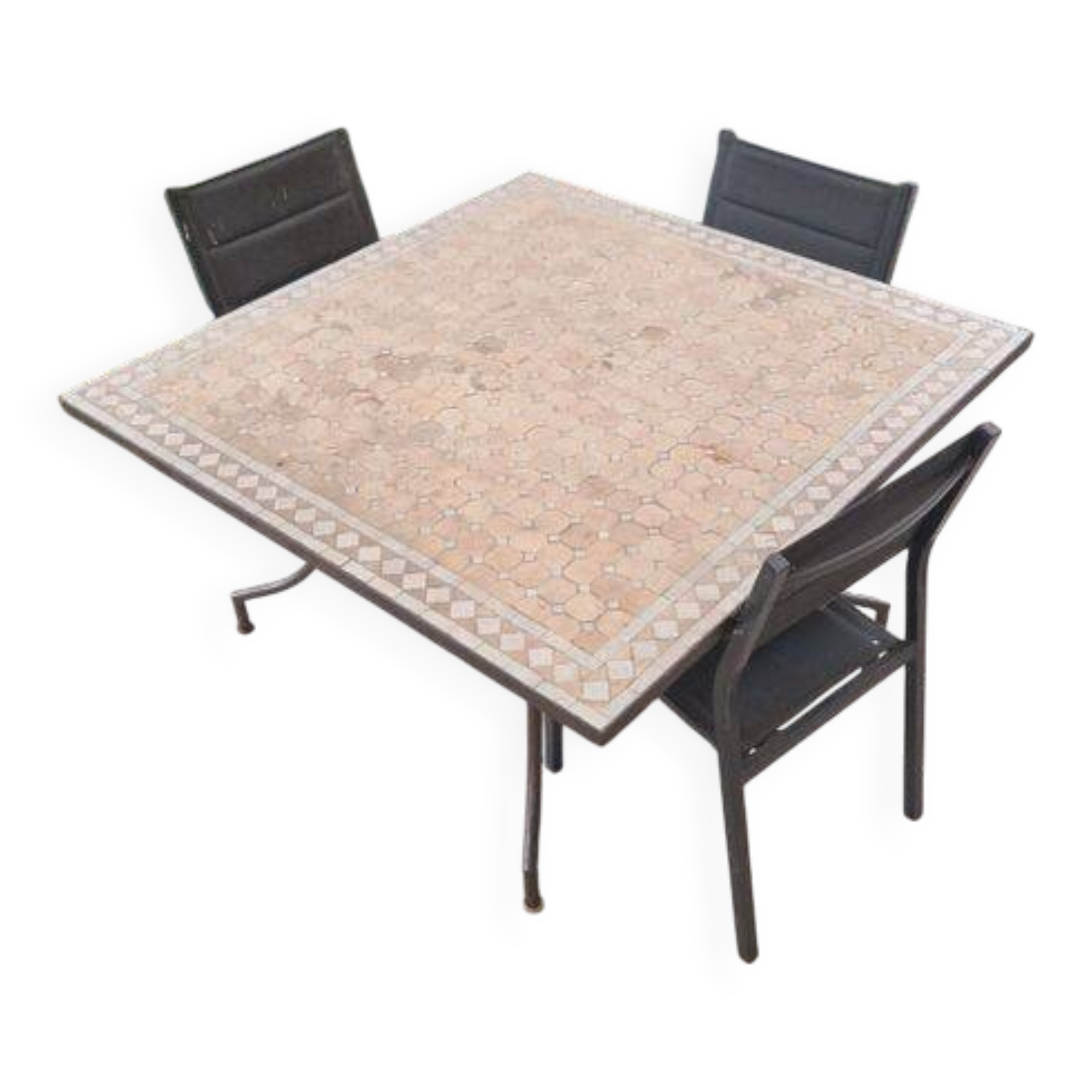 Table d'extérieure fer forgé