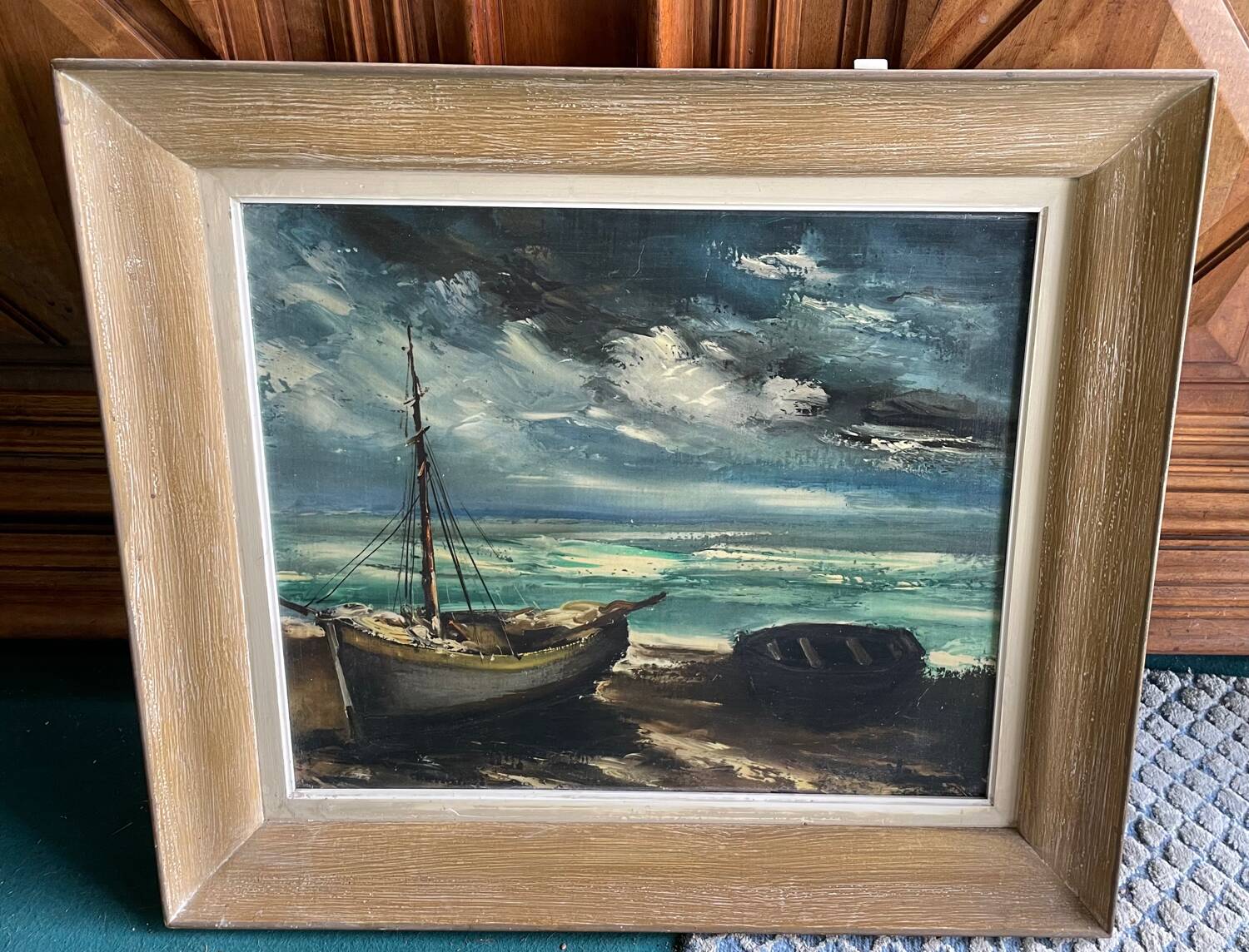 Oil painting on canvas Marine
