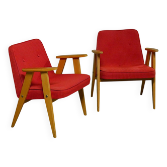 Paire de Fauteuil par Jozef Chierowski- Vintage - Circa 1962