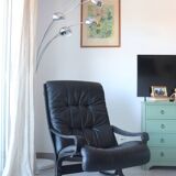 Siesta armchair Westnofa ingmar relling vintage black leather