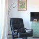 Siesta armchair Westnofa ingmar relling vintage black leather