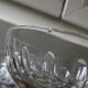 Set of 6 cut crystal champagne glasses with facets from Baccarat