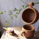 Lot 2 ovoid sandstone cups