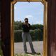 Large gold mirror in Louis XV style