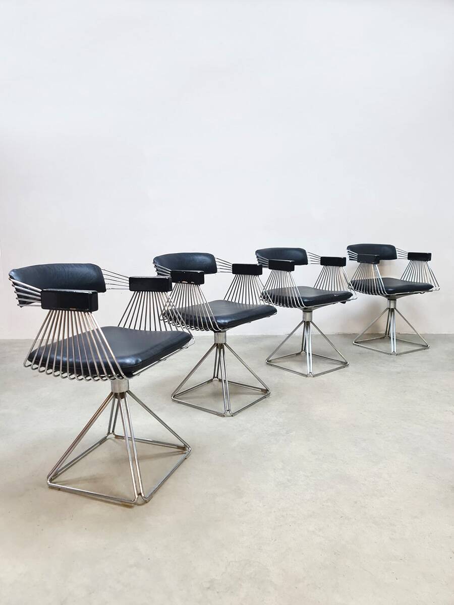 Vintage Novalux dining chairs 1970's