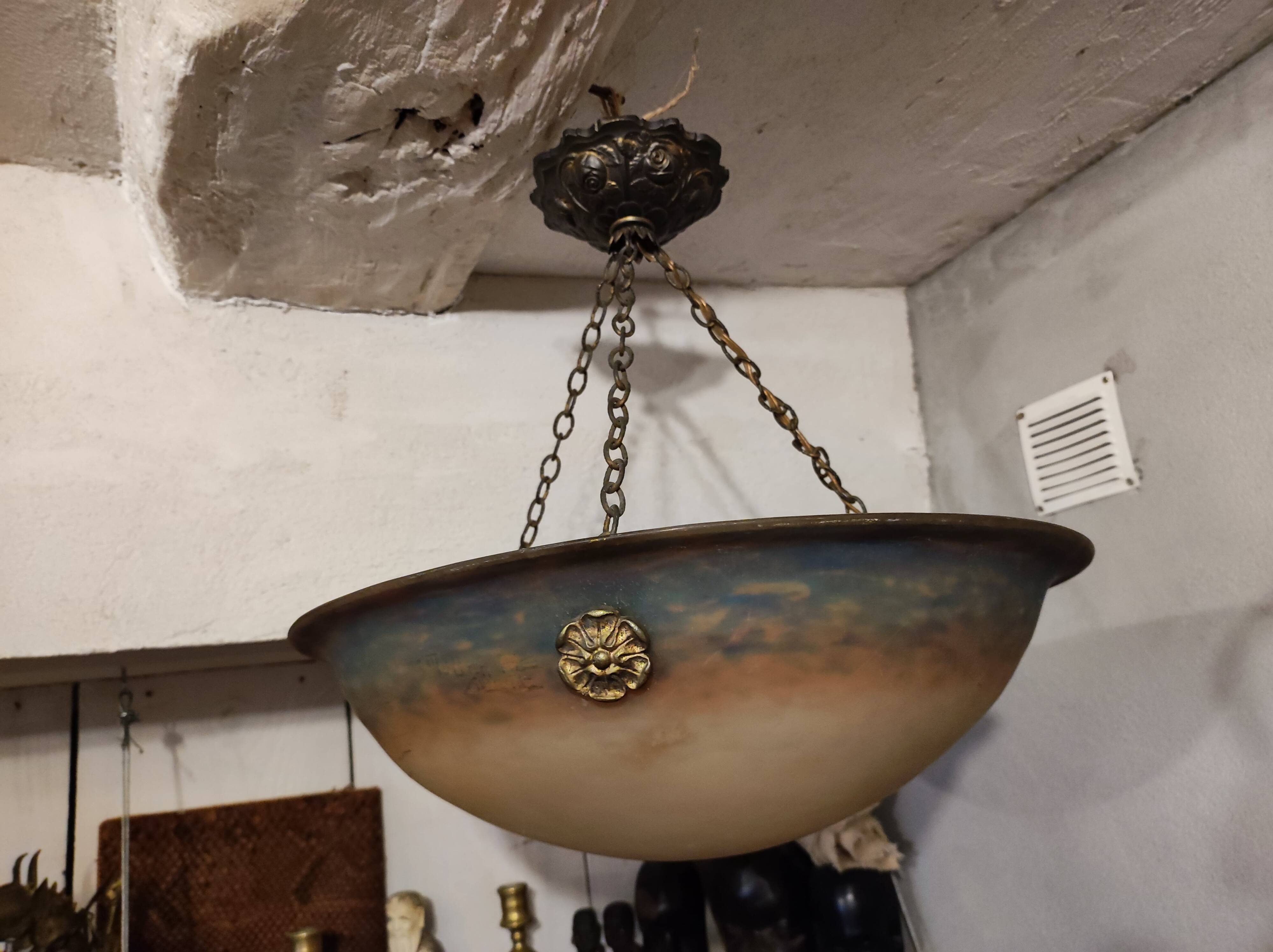 Suspension, Müller & Fils basin, Art Deco