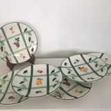 Lot of 6 Longchamp flat plates