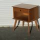Vintage Scandinavian bedside table from the 60s in oak