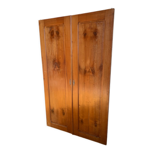 Paire de portes en merisier