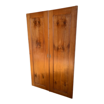 Pair of cherry wood doors