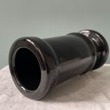 Black glazed ceramic vase, La Croix d'Ossau