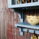 Vintage Wall Mounted Plate Rack - Rustic Plate Holder