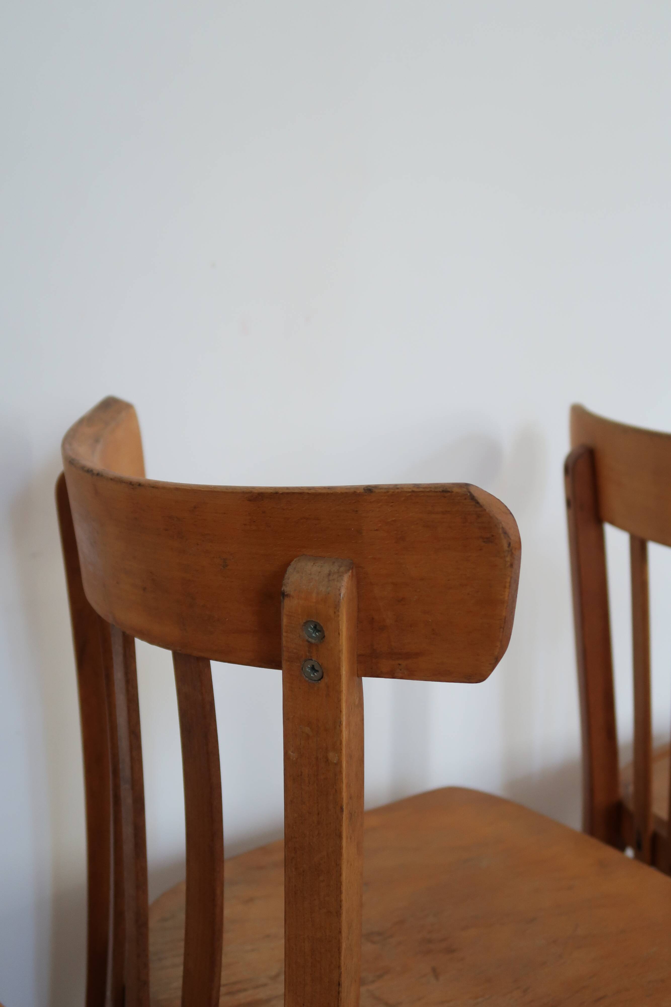 4 vintage bistro chairs