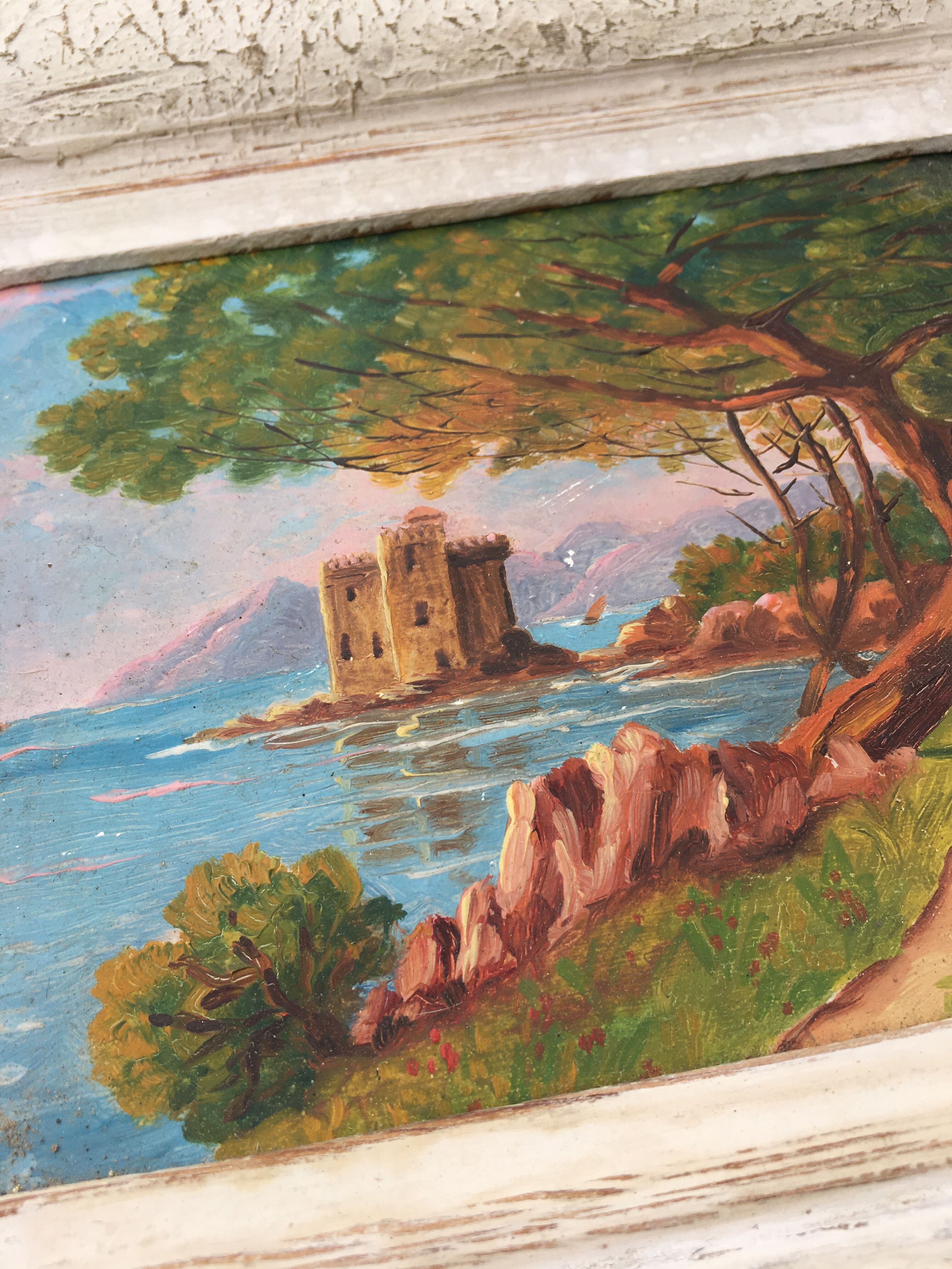 Ancient painting seen from Saint Honorat
