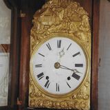 Oak violin shaped clock