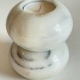 White marble tealight holders from the 70s
