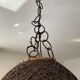 Vintage suspension Wicker ball 70s