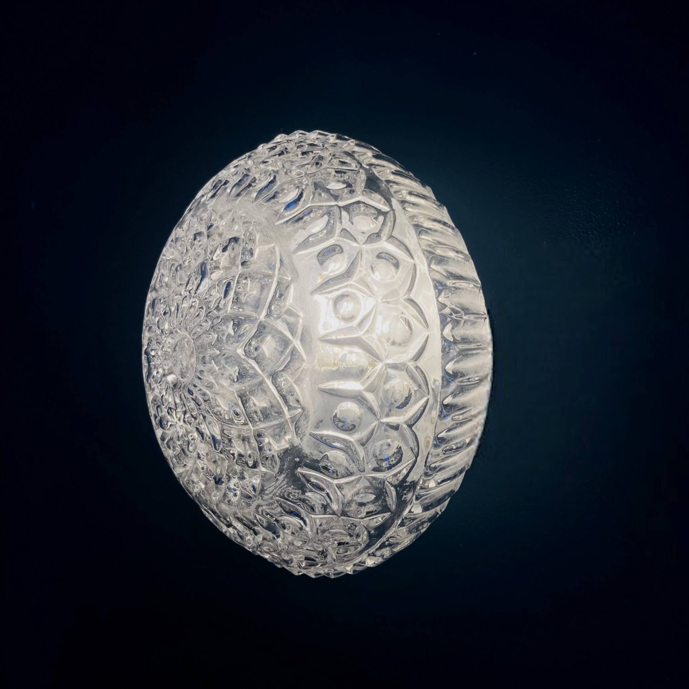 Small 1/2 spherical wall light or minimalist ceiling light from the 70s/80s old light fixture